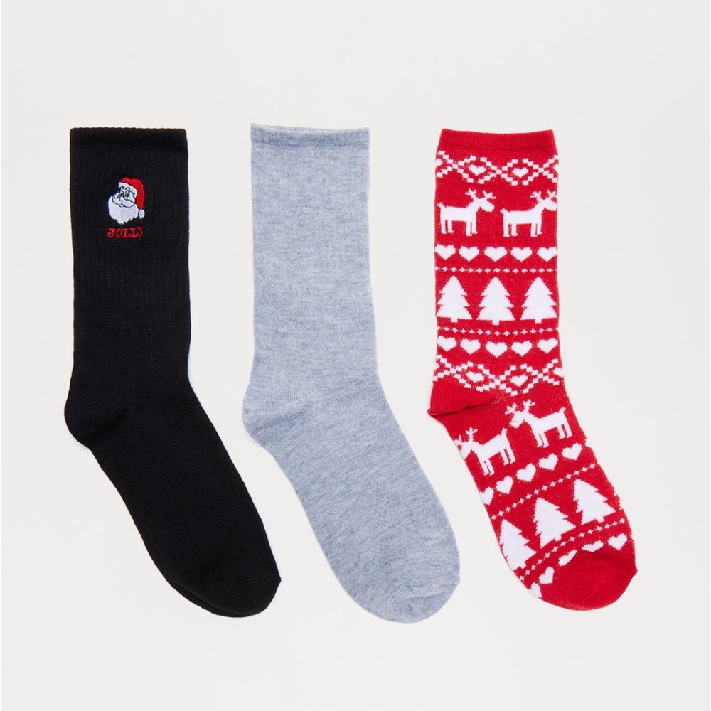 New Christmas 3 Pack Socks